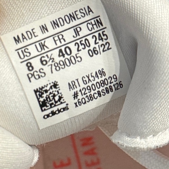 Adidas Solar Glide 5 W-Womens Peach Color/White Size 8 Running Shoes - Picture 8 of 8